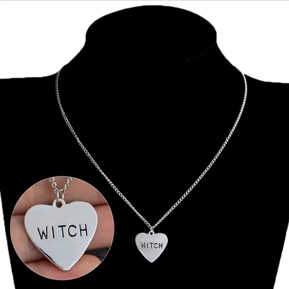 Witch Heart Pendant Necklace - Picture 6 of 7